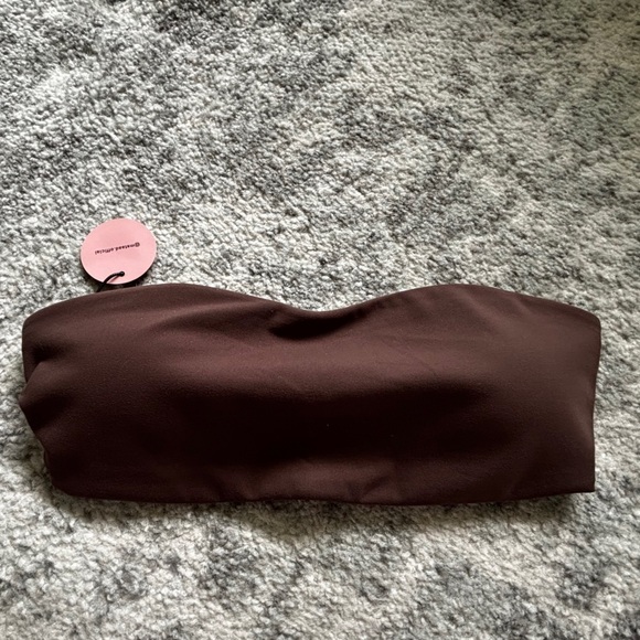 mstaad Other - NWT Mstaad Fitness Bandeau Workout Top Brown Size Large